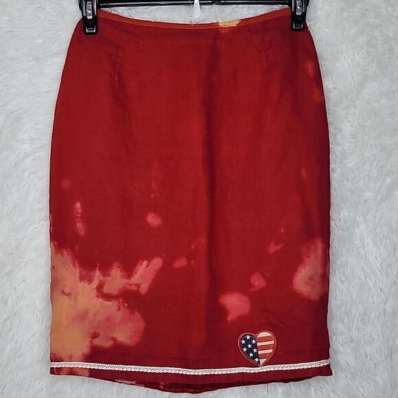Vintage Michael Kors Linen Skirt Size 10 - Picture 1 of 7